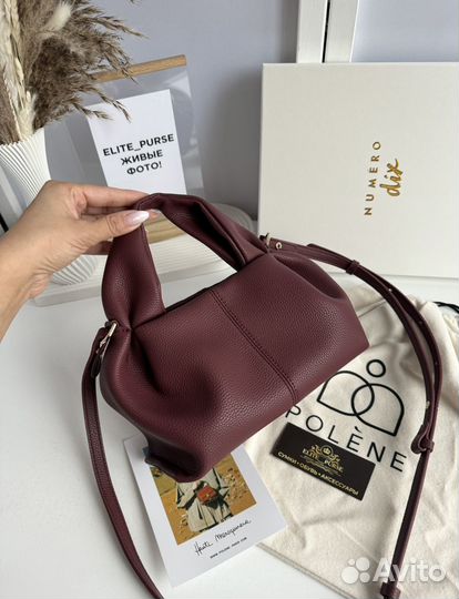 Сумка Polene бургунди