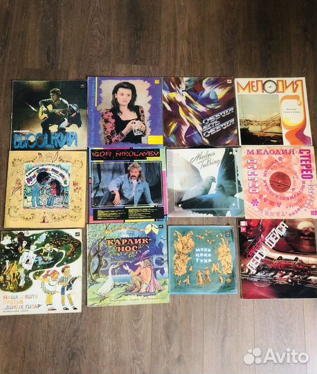 Коллекция виниловых пластинок 86 штук