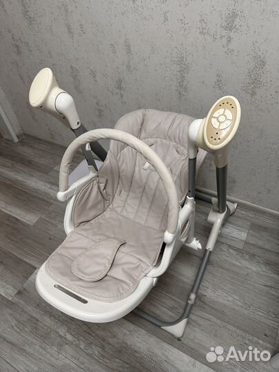 Стульчик для кормления 2в1 качеля
