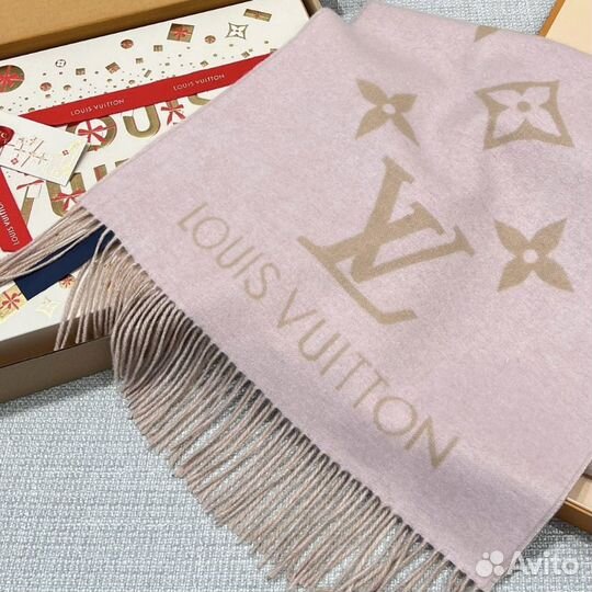 Louis vuitton шарф 191*45 см 100% кашемир