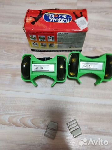 Ролики rollerblade детские, на обувь(флеш)