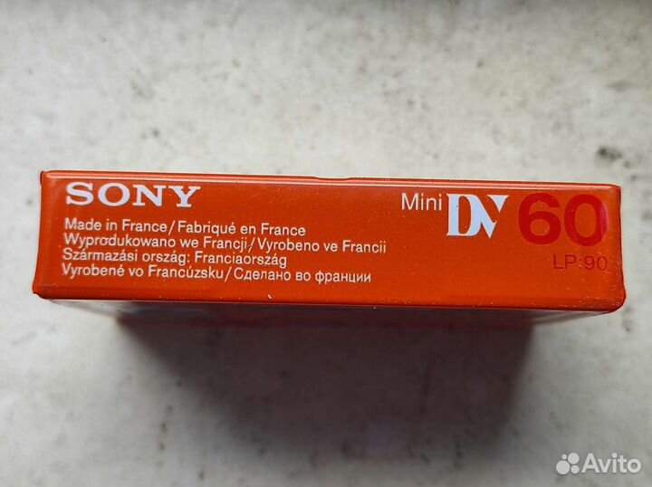 Видеокассета sony miniDV premium 60