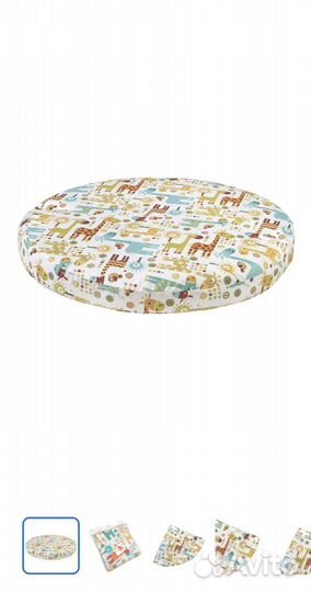 Новая детская простынь на круглый матрас 75*75