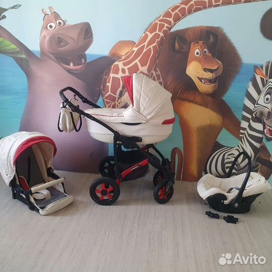 Коляска camarelo 3 в 1