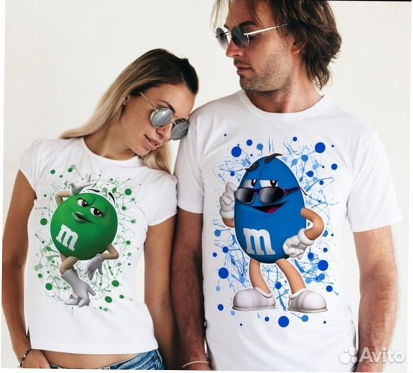 Футболки для пары с рисунком