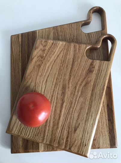 Набор разделочных досок на подставке, дерево дуб