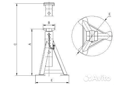 Подставка страховочная 6 тонн