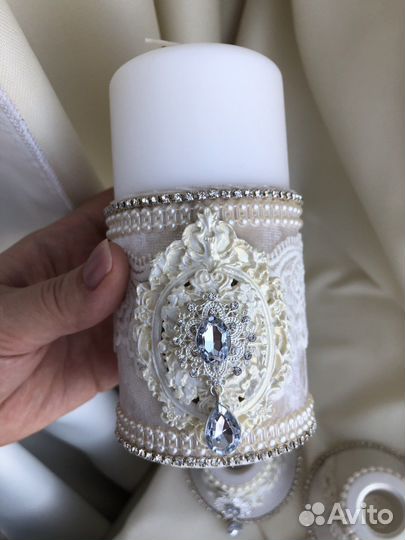 Свадебные свечи, подсвечник, семейный очаг