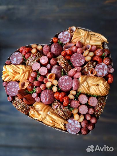 Съедобный букет сердце