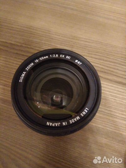 Объектив sigma zoom 18-50 mm 1:2.8 ex dc ef-s