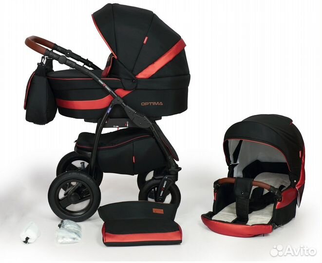 Коляска 2в1 Verdi Optima Black Line