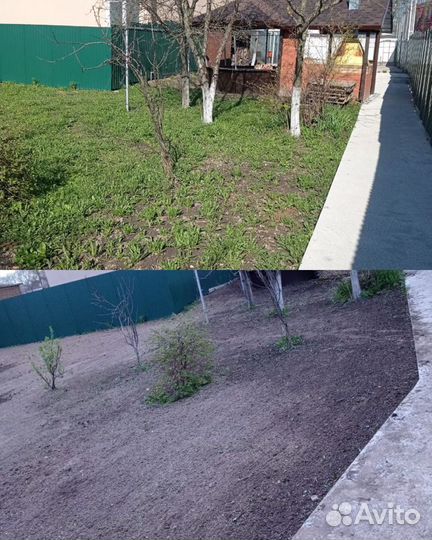 Вспашка,фрезерование,планировка,выравнивание,газон