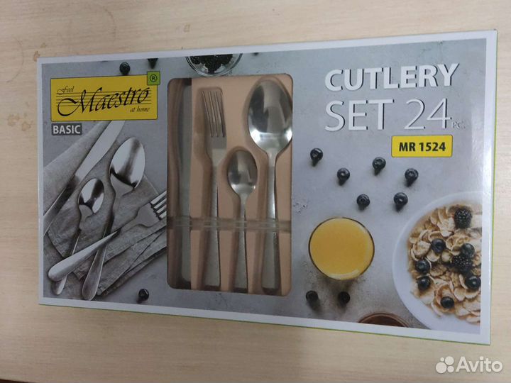 Набор столовых приборов maestro basic 24 предмета