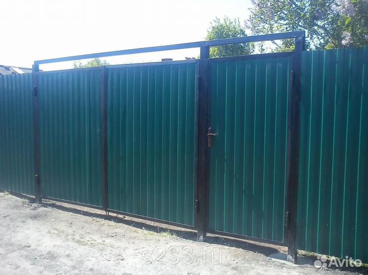 Распашные ворота металлические