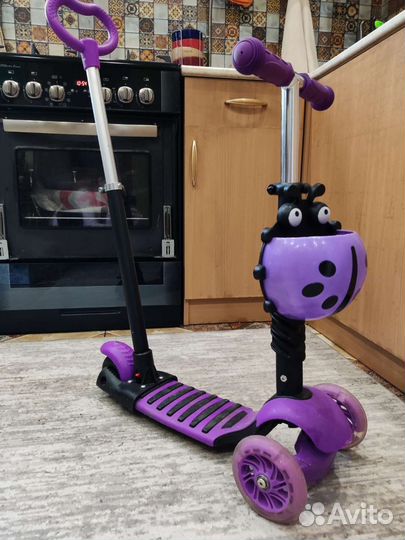 Самокат детский трехколесный бу