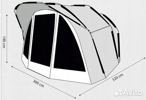 Карповая палатка Anaconda Cusky Prime Dome 190