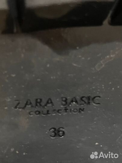 Zara Ботинки осенние из нат.кожи