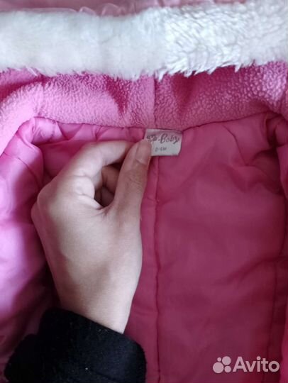 Комбинезон зимний на девочку 62-68