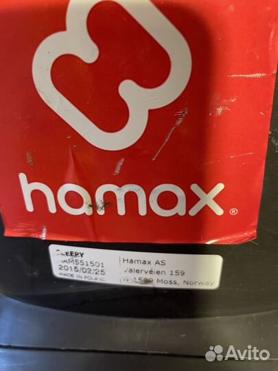 Детское велокресло Hamax Sleepy