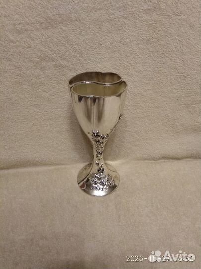 Металлические бокалы свадебные 2шт набор