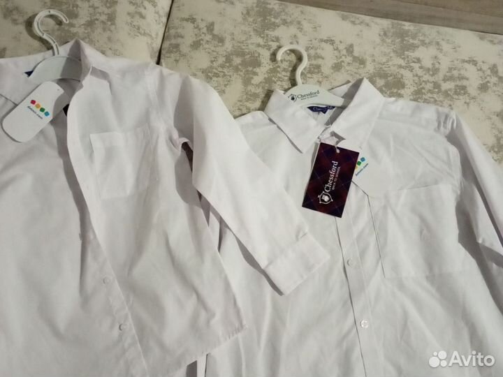Рубашки новые для мальчика (122, 158)