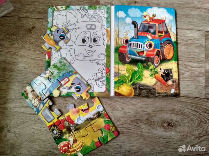 Раскраска-пазл, пазлы