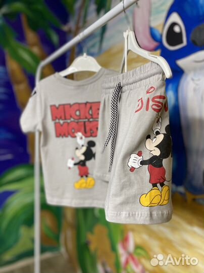 Костюм серый Микки zara