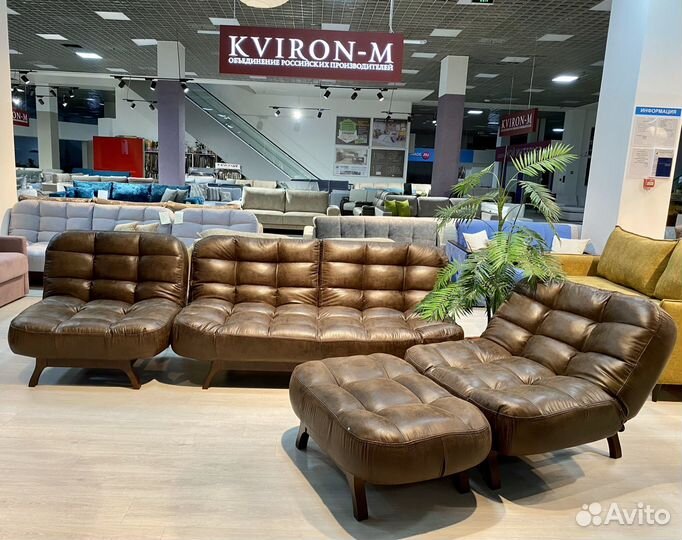 Диван кровать комплект в антивандальной замше