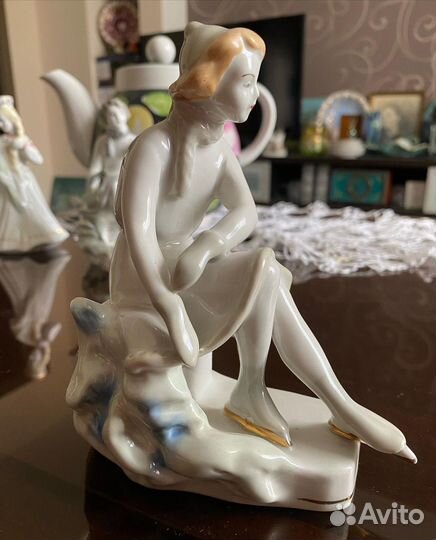 Статуэтка Фигуристка Рига 40-60 х СССР