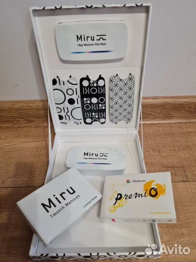 Банк мягких контактных линз miru Япония