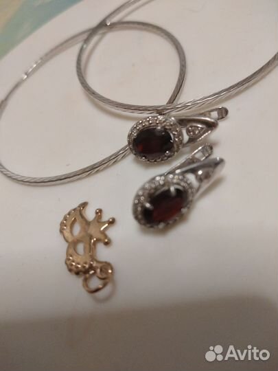 Серьги серебро