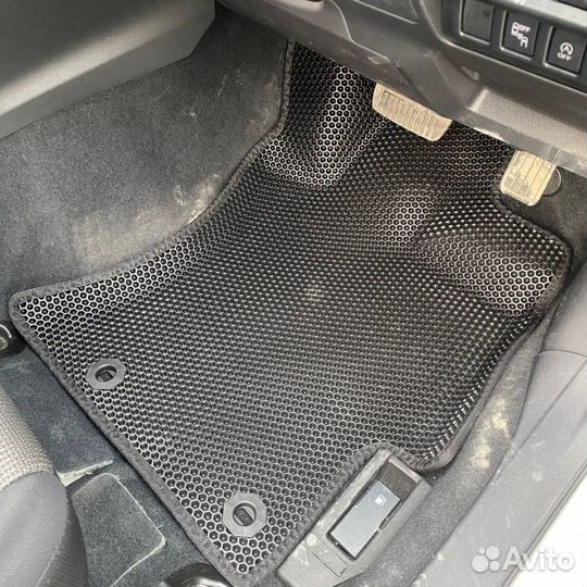 Коврики EVA 3Д на Импреза V черный+черный