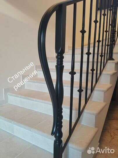 Кованые перила из балясин