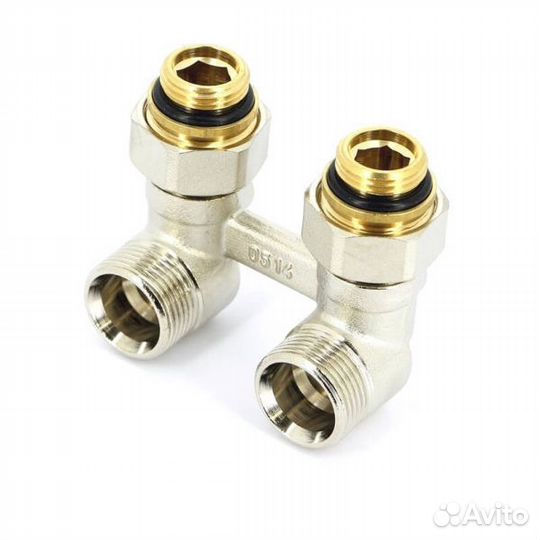 Блок шаровых кранов с соединительным ниппелем DN 1