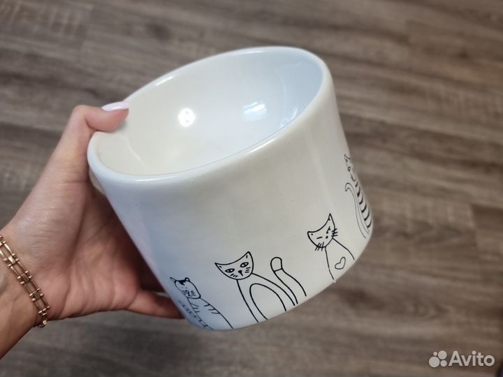 Миска для животных керамическая