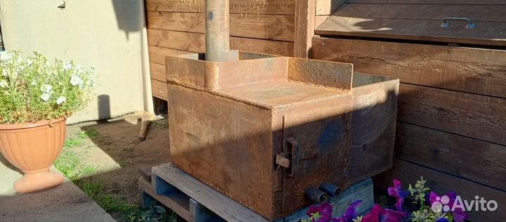 Печка для бани с баком новая