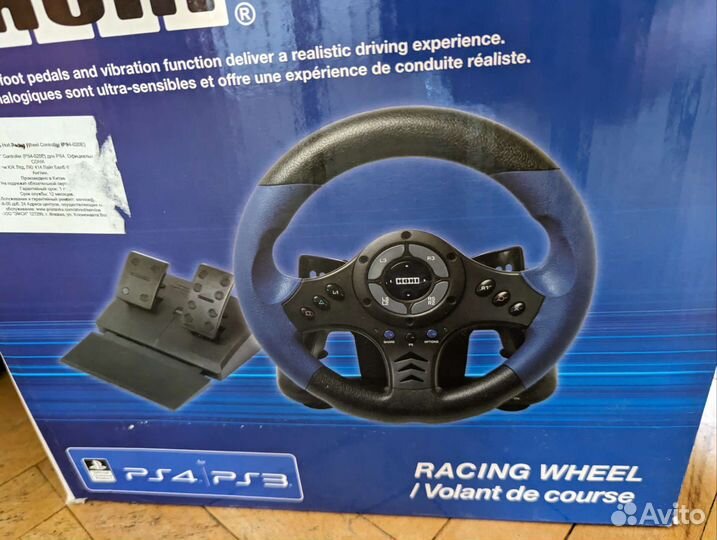 Руль Hori racing wheel для ps3/4