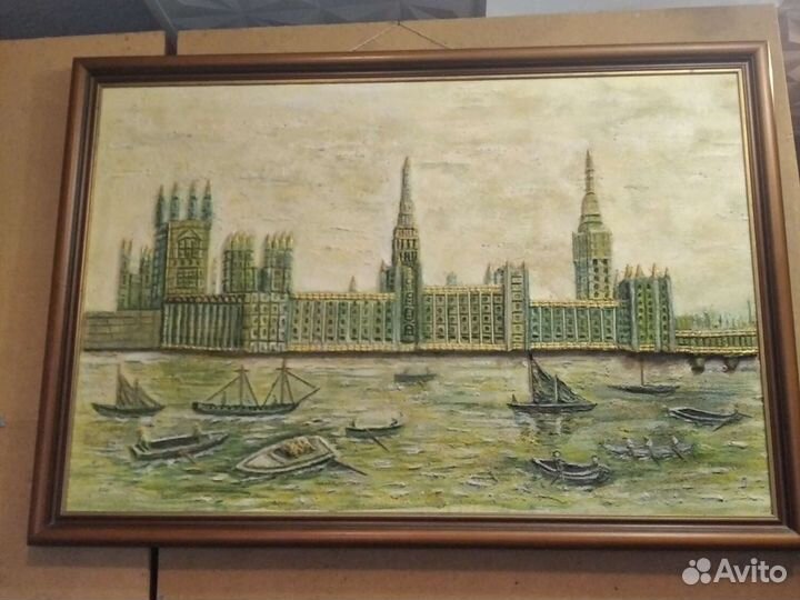 Картина маслом, прикладная Англия, ручная работа