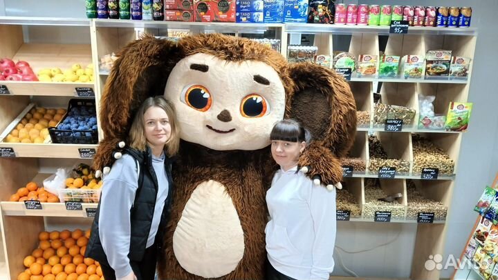 Ростовые куклы Чебурашка и Мишка