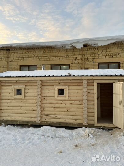 Баня из бревна