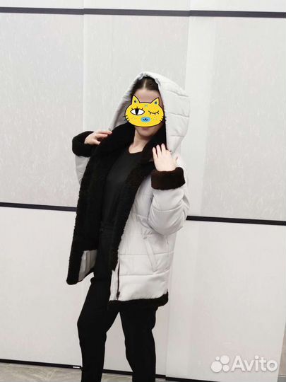 Дубленка-трансформер натуральная женская 48-50