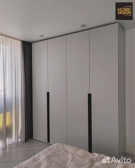 Шкаф распашной с фрезеровкой