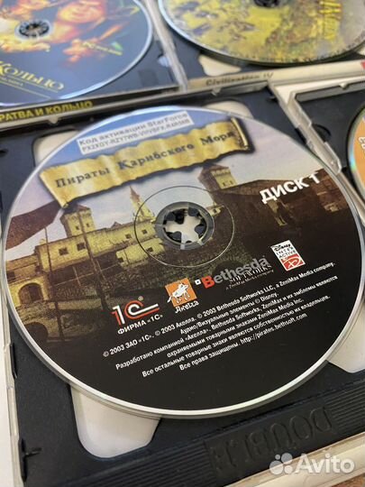 Компьютерные игры на дисках 4 шт