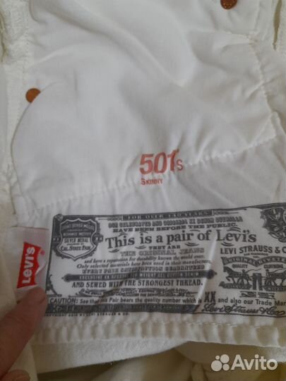 Женские джинсы levis 501 w28