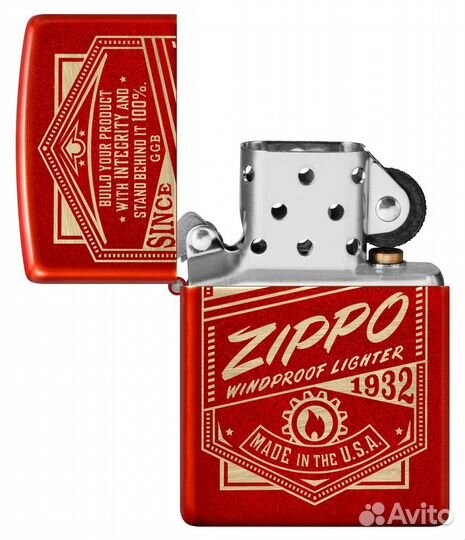 Зажигалка Zippo Зажигалка Metallic Red 48620