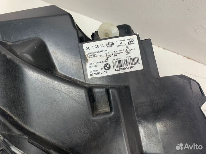 Фара BMW 1 серии F20 Рест (правая) чёрная маска