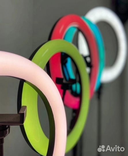 Цветная RGB лампа все размеры +штатив арт:618