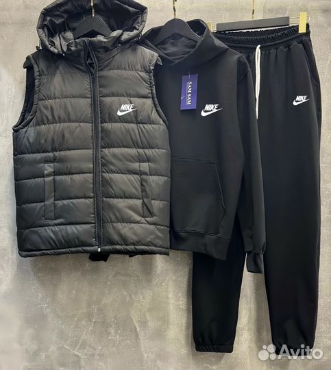 Спортивный костюм тонки с жилеткой Найк