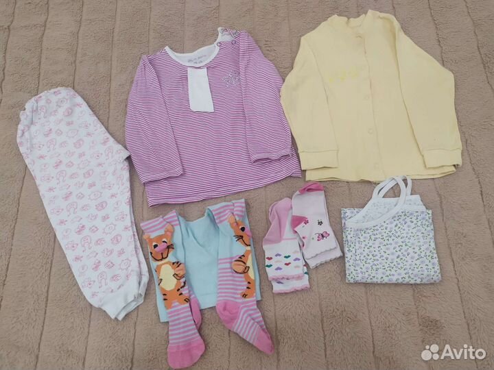 Пакет вещей для девочки 6-12 мес