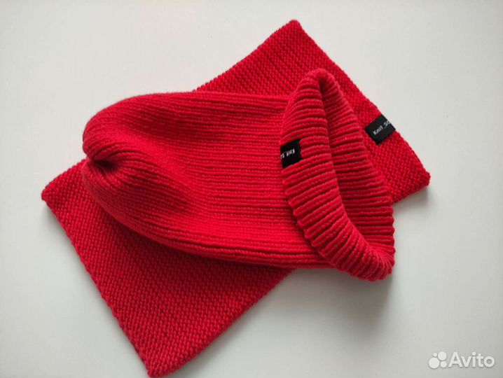 Шапка и снуд (комплект вязаный)